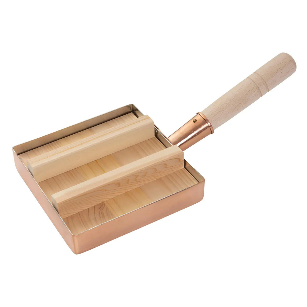 EBM Sawara Cypress Wooden Lid for Square Omelette Pan