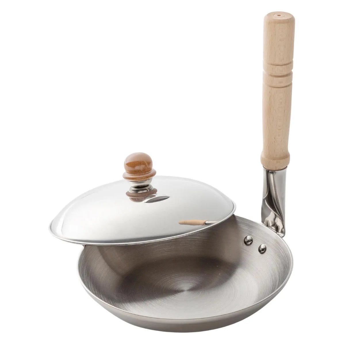 Fujinosu 3-Ply Stainless Steel Induction Oyakodon Pan with Lid HSDD-160