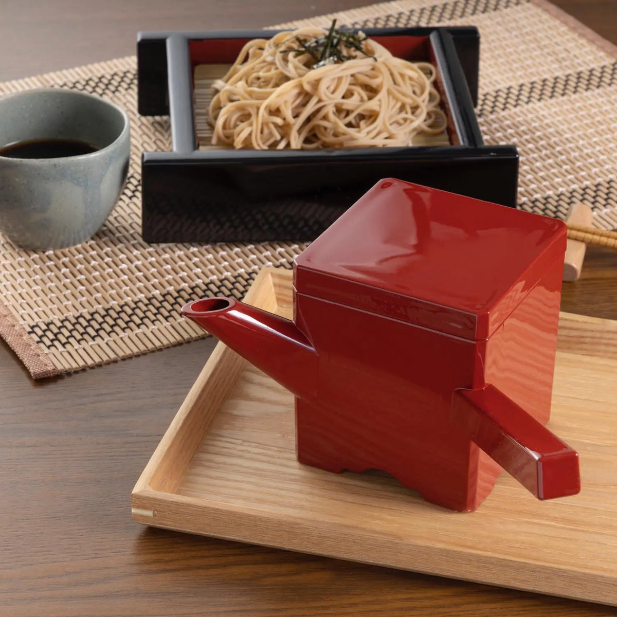 Fukui Craft Square Yutou Soba Broth Pot Red