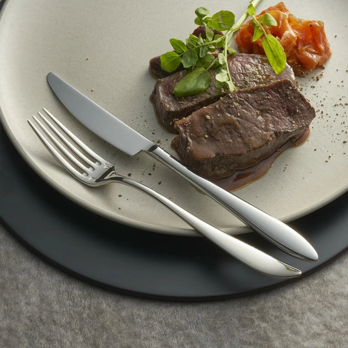 Luckywood Veloute Stainless Steel Serrated Dessert Knife