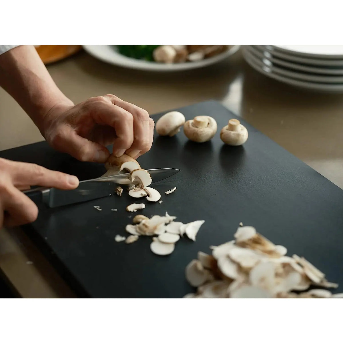 Parker Asahi Cookin Cut Synthetic Rubber Antibacterial Cutting Board Black
