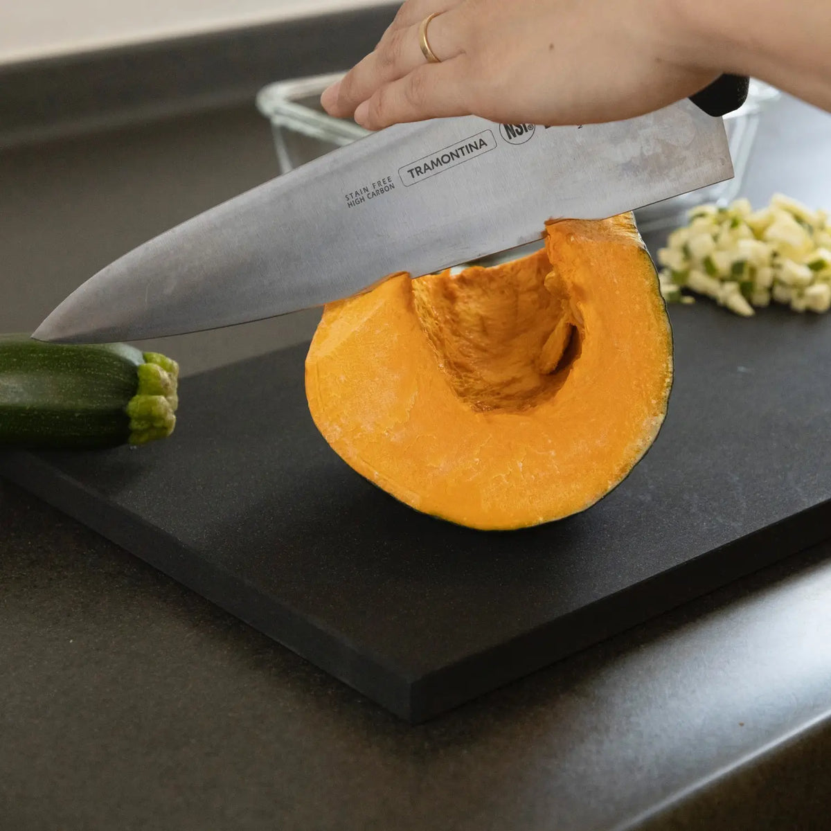 Parker Asahi Cookin Cut Synthetic Rubber Antibacterial Cutting Board Black