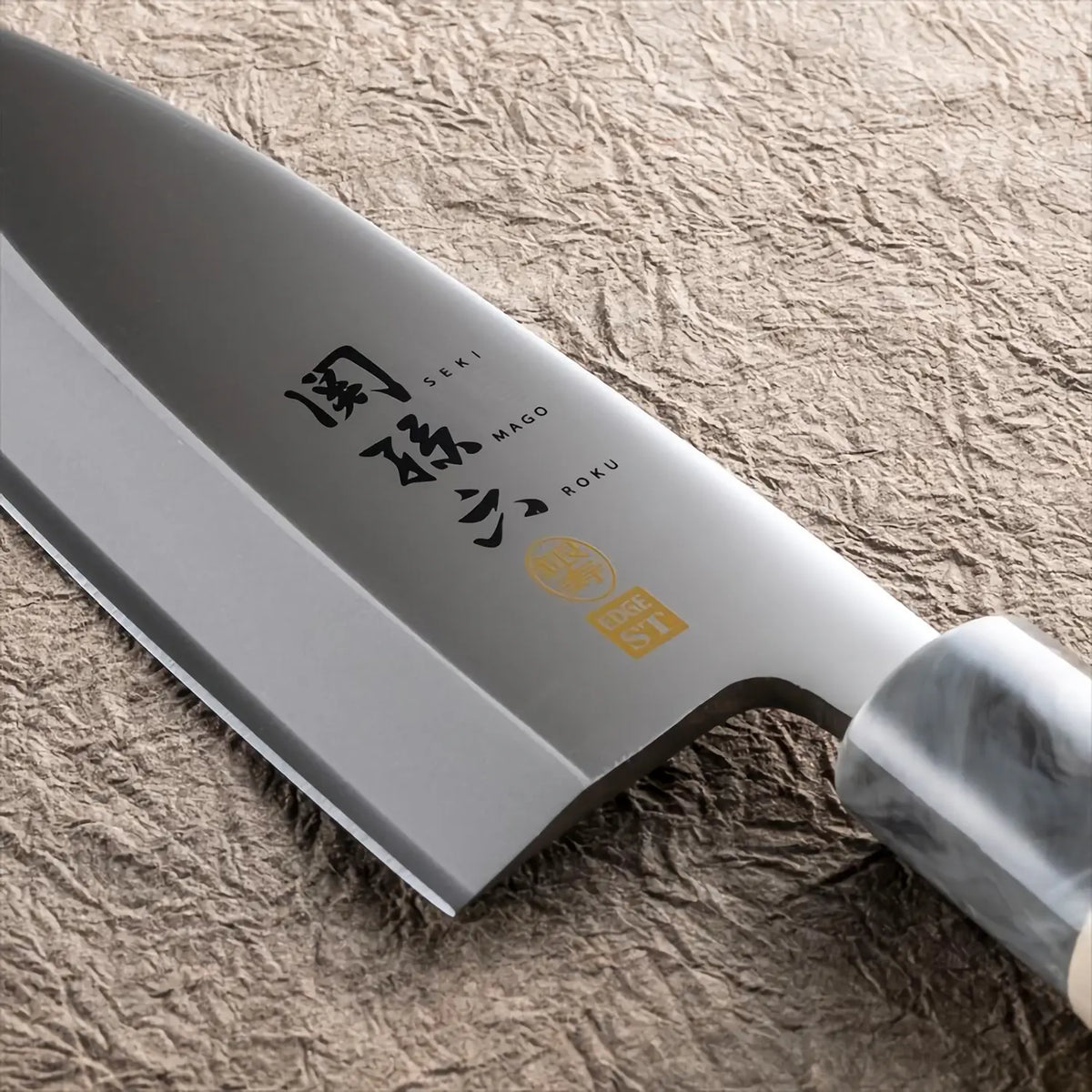 Seki Magoroku Ginju ST Stainless Steel Deba Knife for Left-Handed