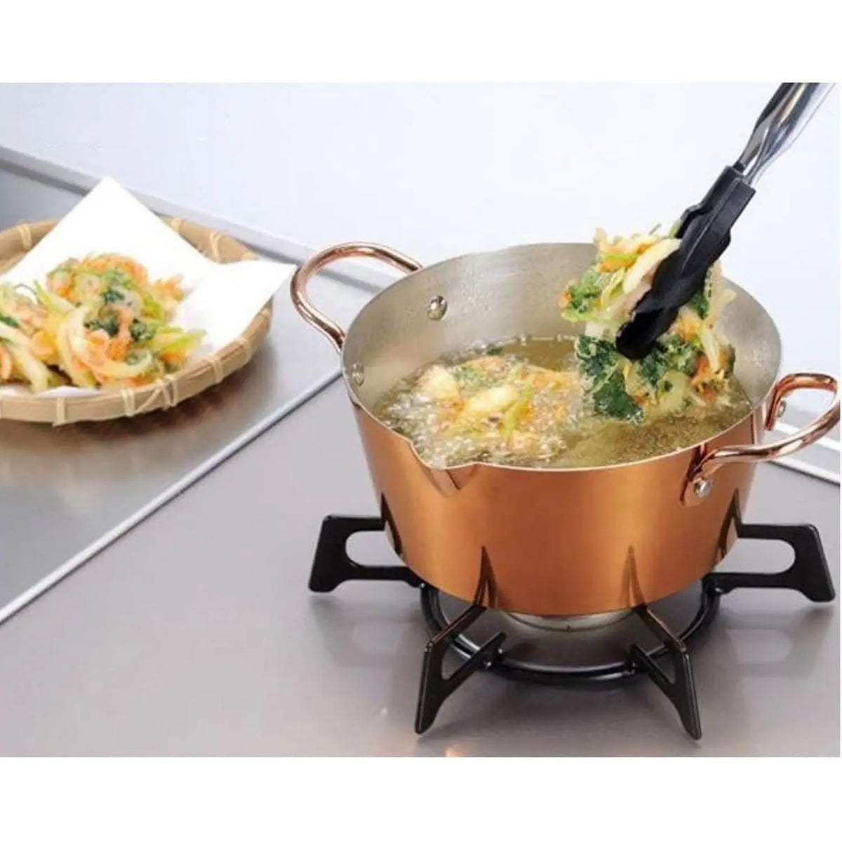 Tanabe Copper Small Tempura Pot