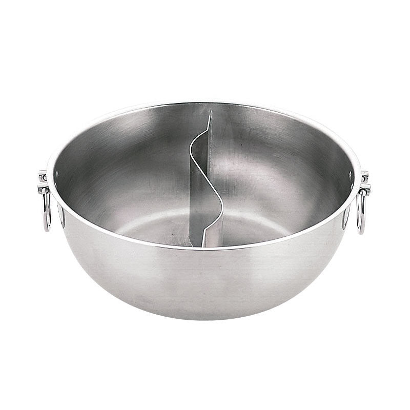 Sampo Sangyo Stainless Steel Shabu Shabu Hot Pot with Divider