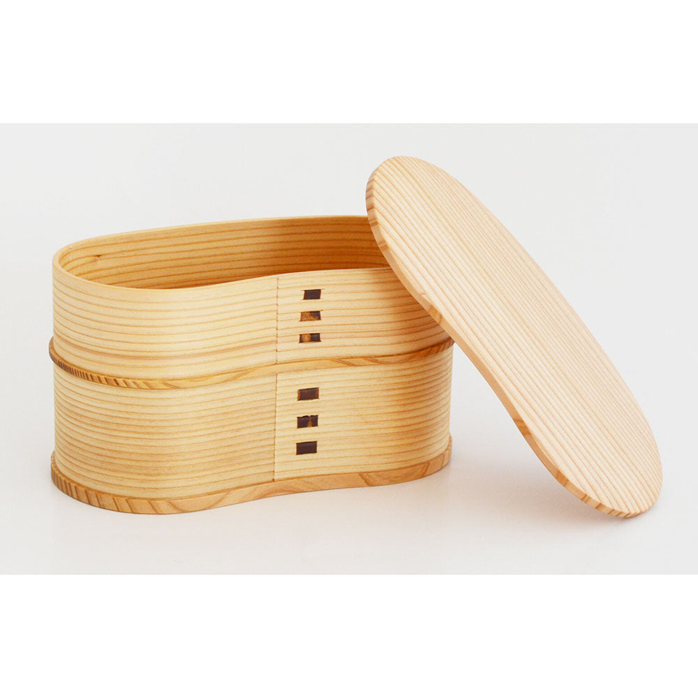 Odate Magewappa Hango Two-Tier Bento Lunch Box