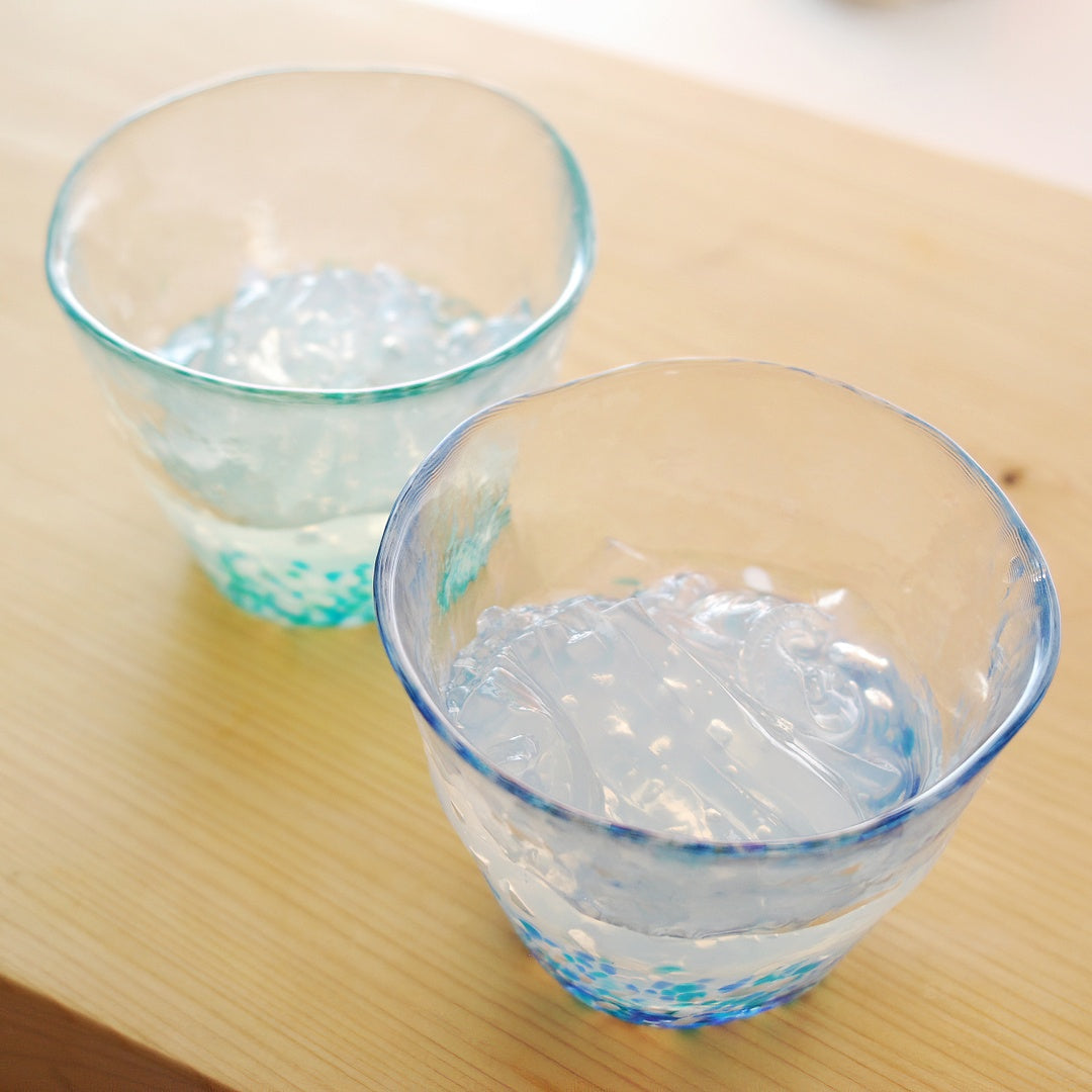 ADERIA Tsugaru Vidro Soda-Lime Glass Floral Medium Bowl