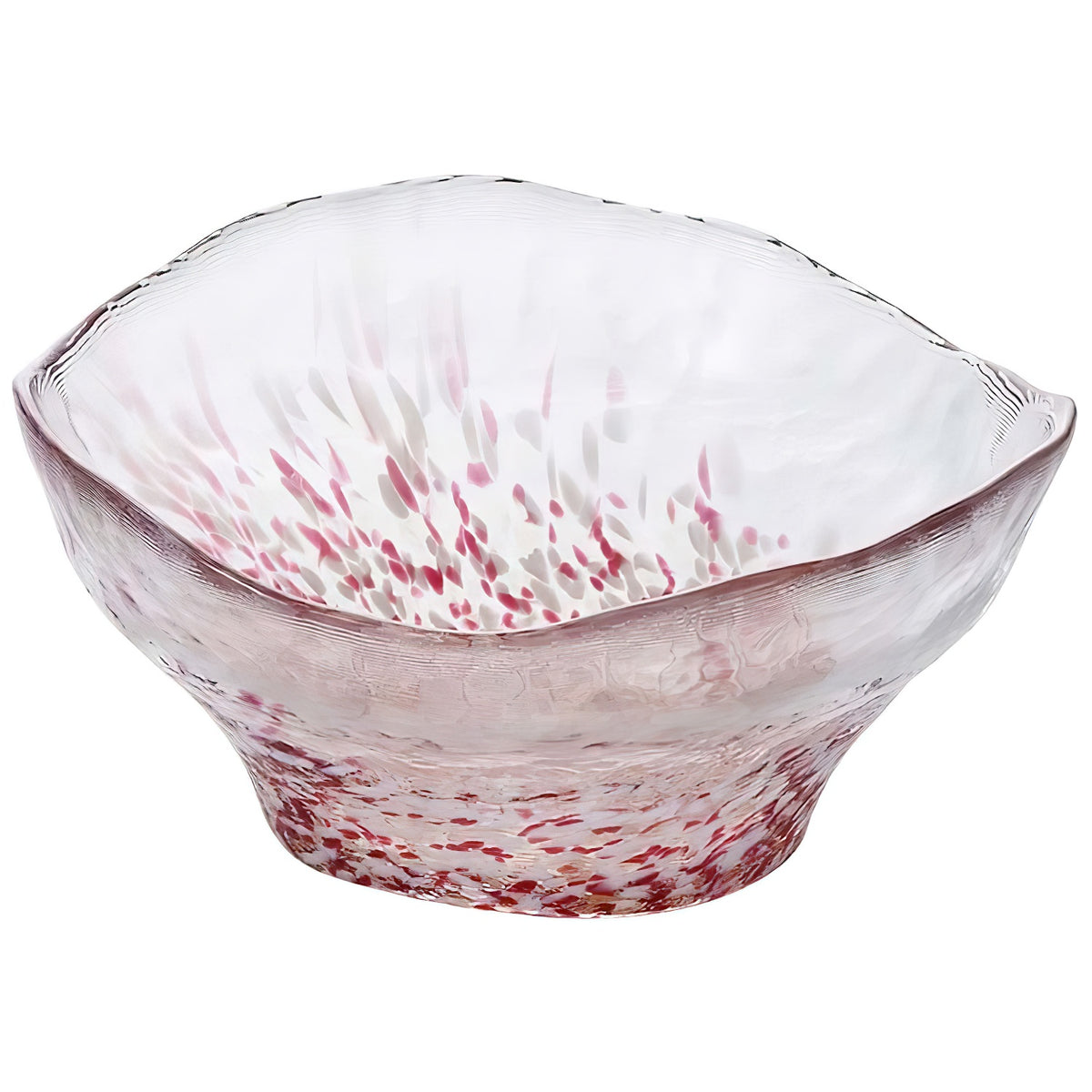 ADERIA Tsugaru Vidro Soda-Lime Glass Floral Medium Bowl