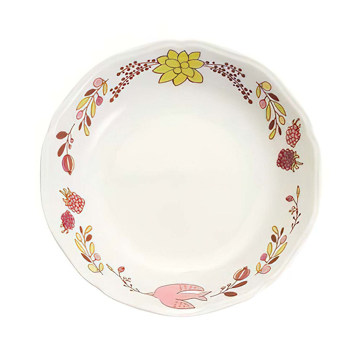 Harekutani Porcelain Tree Nuts Bird Bowl
