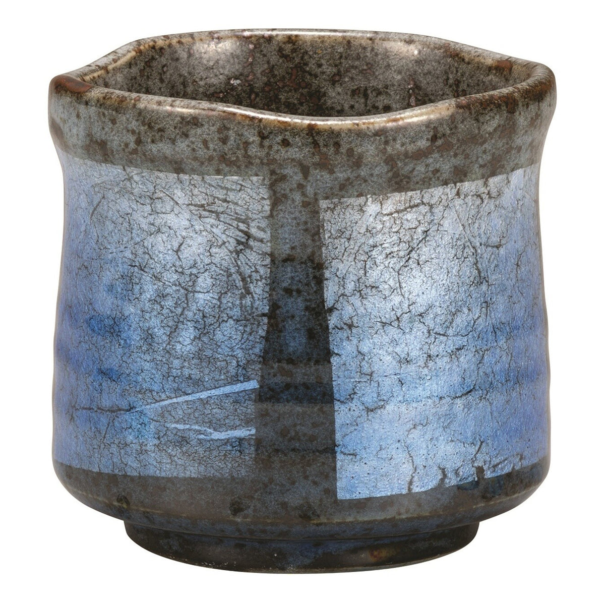 Kutani Ware Porcelain Green Yunomi Teacup Gindami