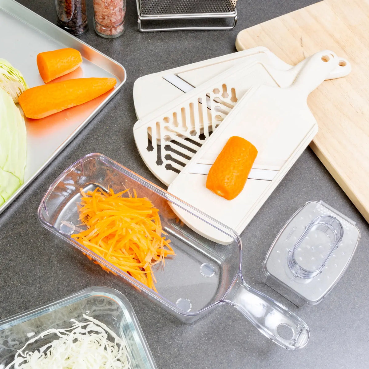 Kyocera ABS Resin Multi-Function Mandoline Slicer 3 Pieces Set