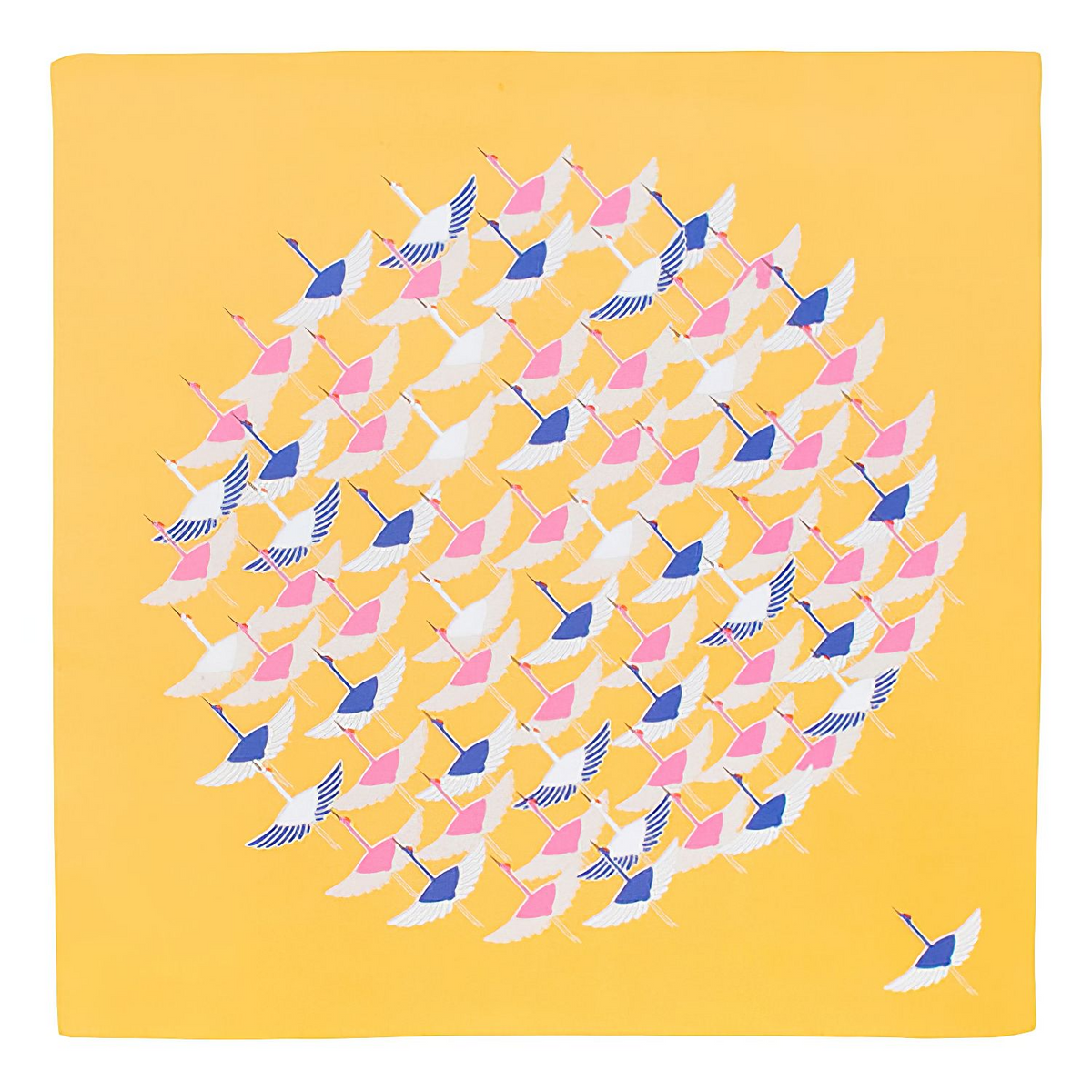 MUSUBI Hime Musubi Adeline Klam Cotton Furoshiki Cranes 50cm