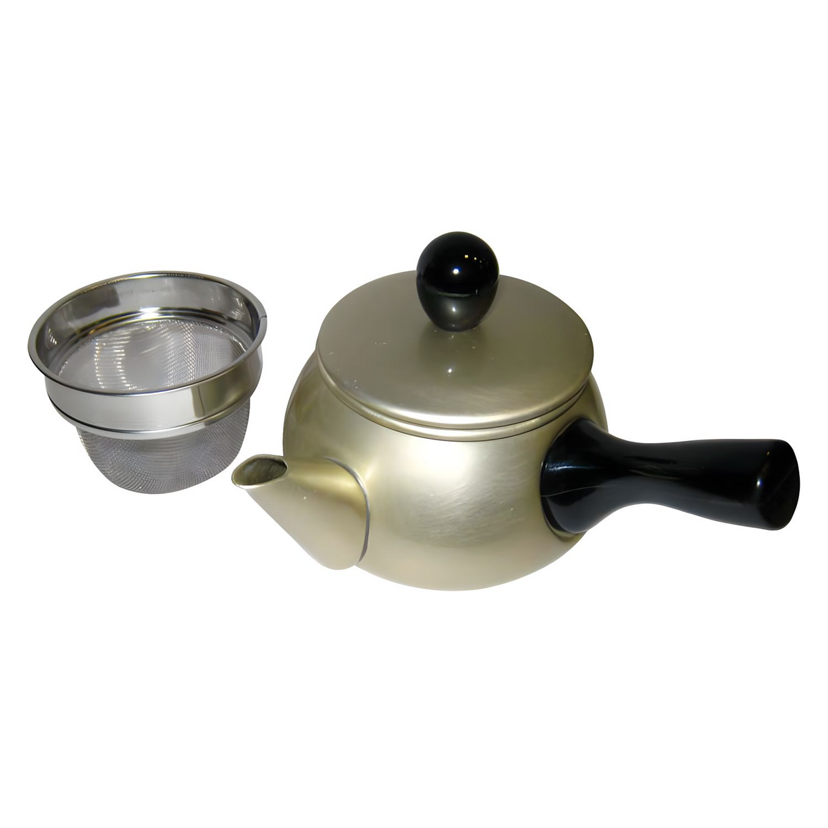 Maekawa Kinzoku Aluminum Kyusu Teapot Side Handle with Tea Strainer