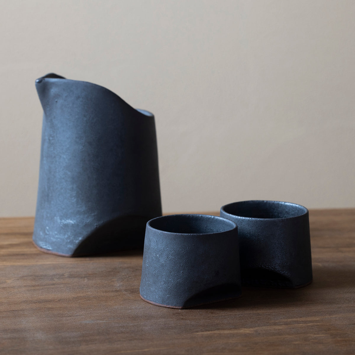Marumi Yasuda Kawara TSUKI Ceramic Guinomi Sake Cup