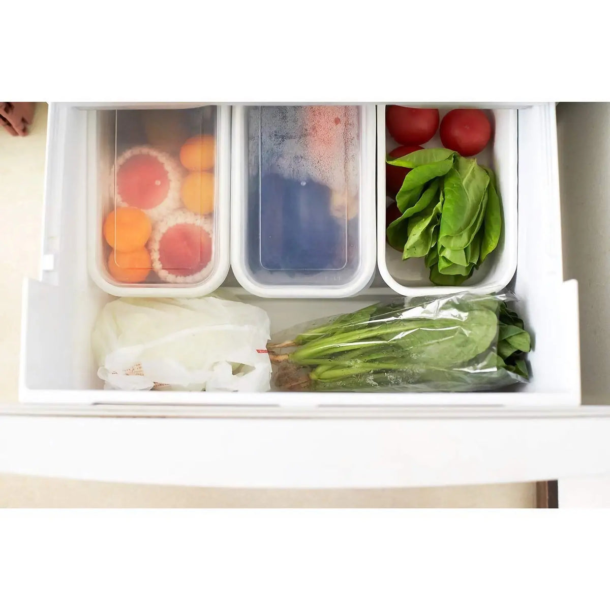 Noda Horo White Series Enamel Rectangle Deep Food Containers with Lid