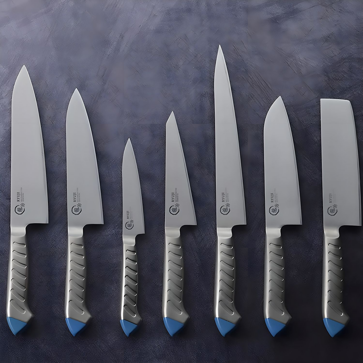 RYUJI Molybdenum Steel Santoku Knife