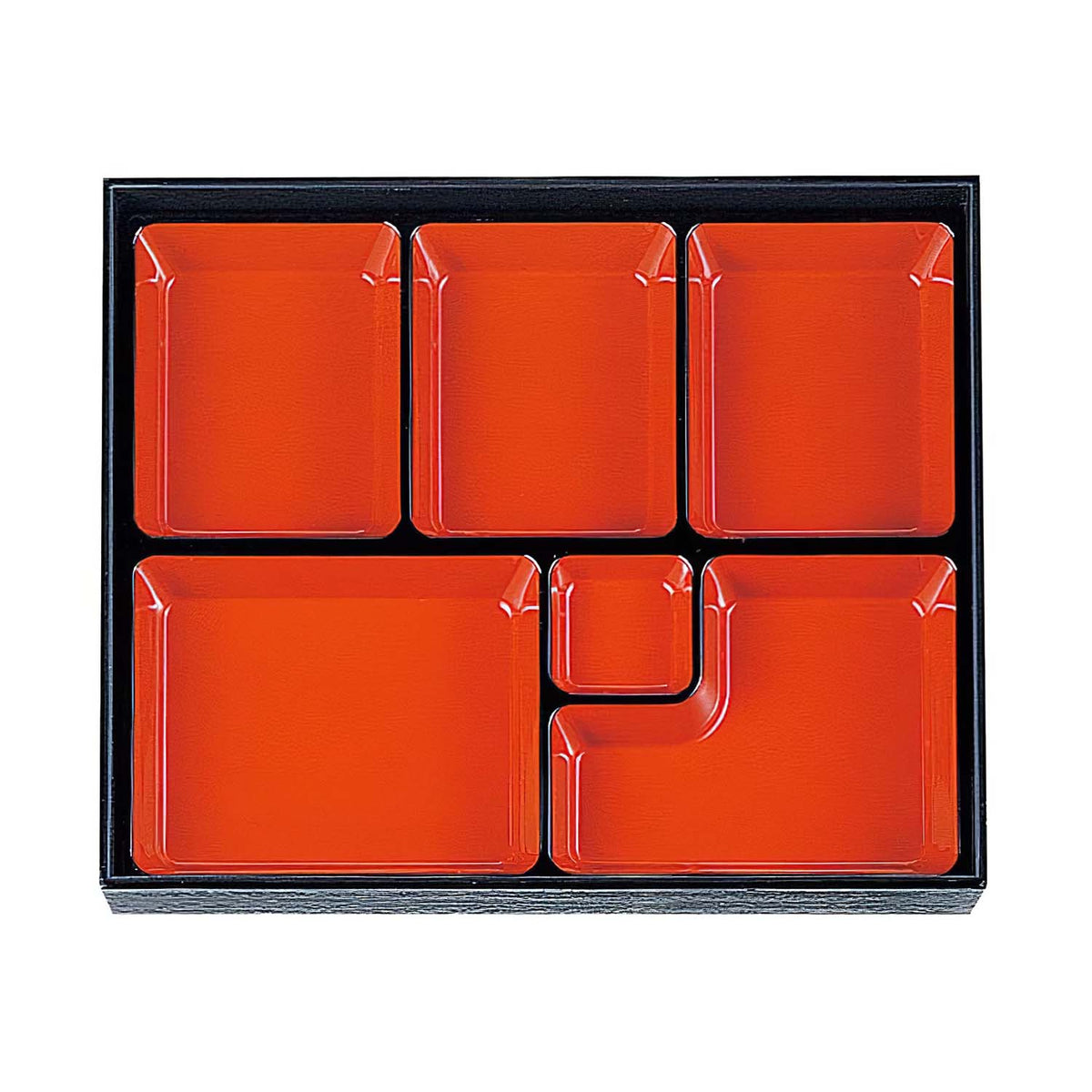 Wakaizumi Shikki ABS Resin 6-Divided Shokado Bento Box