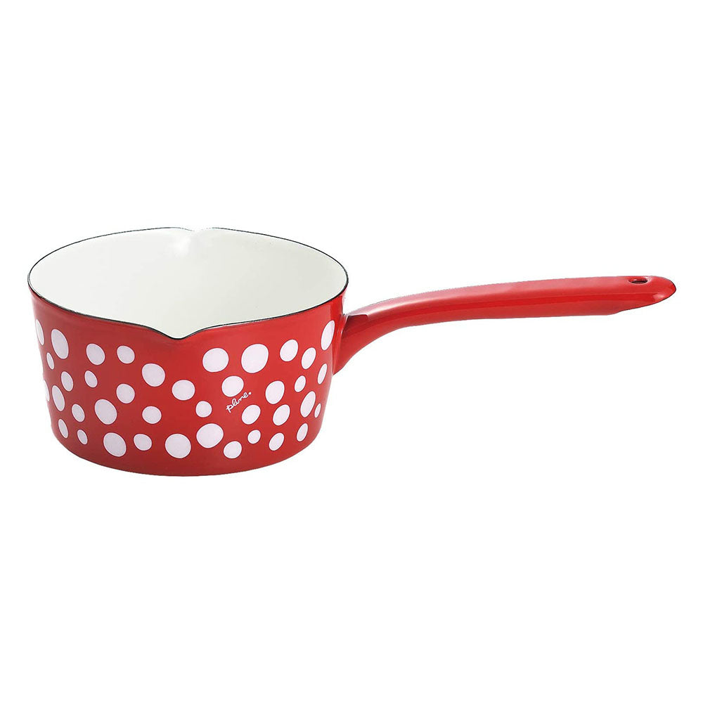 Yutaka Horo Plune Enameled Milk Pan Dot