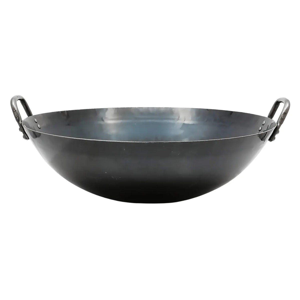 Yamada Hammered Iron Double-Handle Deep Wok (1.2mm Thickness)