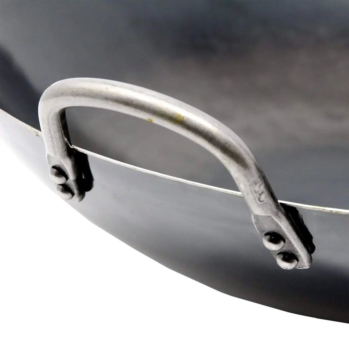 Yamada Hammered Iron Double-Handle Wok (1.6mm Thickness)