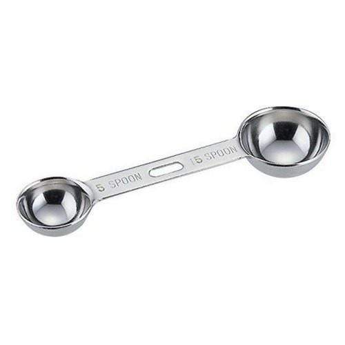 Wadasuke Extra Thick Stainless Steel Double-Sided Measuring Spoon 5ml &amp; 15 ml Measuring Spoons